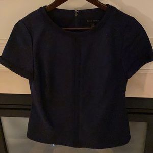Banana Republic short sleeve navy fitted crewneck